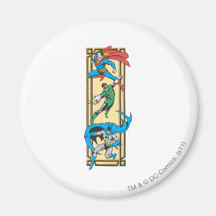 Superhelden in actie magneet