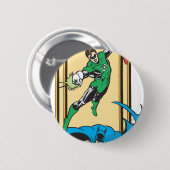 Superhelden in actie ronde button 5,7 cm (Voorkant /achterkant)