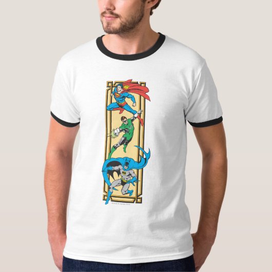 Superhelden in actie t-shirt (Voorkant)