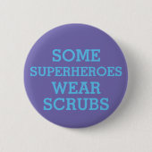 Superhelden in Scrubs Button (Voorkant)