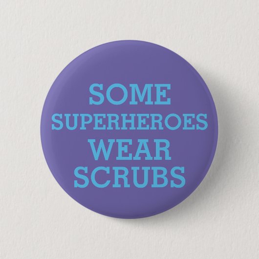 Superhelden in Scrubs Button (Voorkant)