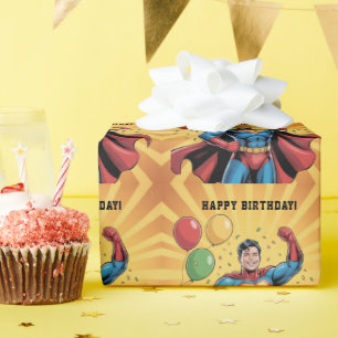 Superhelden Jongens Verjaardagsfeestje Cadeaupapier