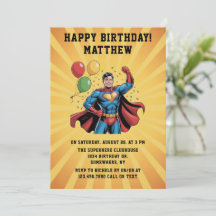 Superhelden Jongens Verjaardagsfeestje
