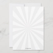 Superhelden of Villains Birthday Party Superheld Kaart (Achterkant)