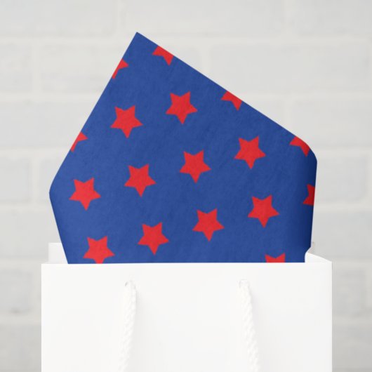 Superhelden Strips Sterren Rood Blauw Superster Ki Tissuepapier (Cadeauzakje)