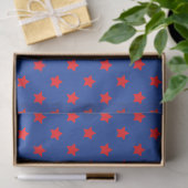 Superhelden Strips Sterren Rood Blauw Superster Ki Tissuepapier (Geschenk)