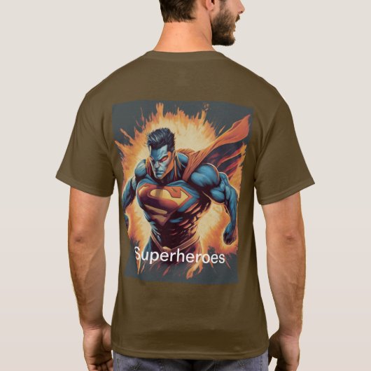 Superhelden T-shirt Design (Achterkant)