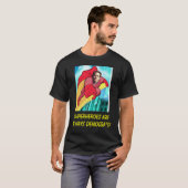 superhelden zijn altijd Democraten. T-shirt (Voorkant volledig)
