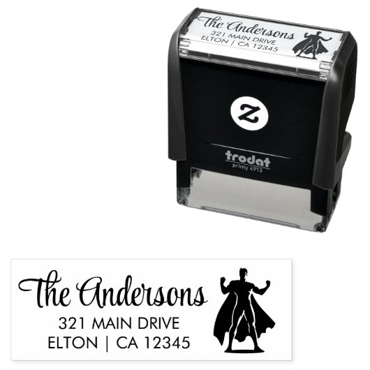 superheldenfeest  zelfinktende stempel (In situ)