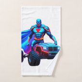 superheldenhandset bad handdoek (Handdoek)