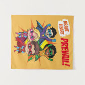 Superheldenthema  Motivatie Tapestry Wandkleed (Voorkant (horizontaal))