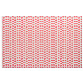 Superheldere neonrode spoelen op wit stof (Fat Quarter)