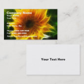 Superheldere zonnebloem visitekaartje (Voorkant / Achterkant)