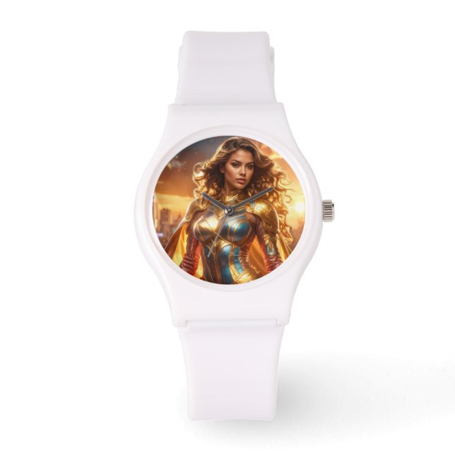 SUPERHELDIN - VROUWELIJKE SUPERHELDIN HORLOGE (Voorkant)