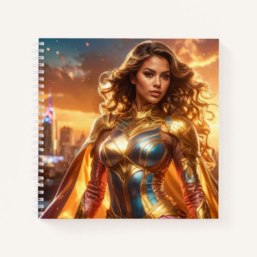 SUPERHELDIN - VROUWELIJKE SUPERHELDIN NOTITIEBOEK (Voorkant)