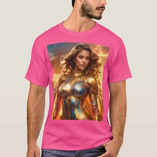 SUPERHELDIN - VROUWELIJKE SUPERHELDIN T-SHIRT (Voorkant)