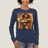 SUPERHELDIN - VROUWELIJKE SUPERHELDIN Tri-Blend SHIRT (Voorkant)