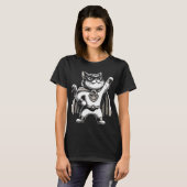 Superheldkat Klaar Om Te Redden T-shirt (Voorkant volledig)