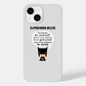 Superheldregels Case-Mate iPhone Case (Achterkant)