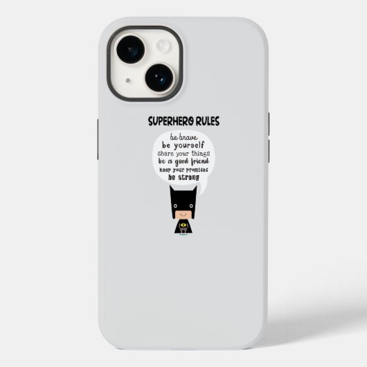 Superheldregels Case-Mate iPhone Case (Achterkant)