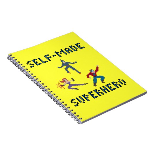 Superhelds papieren notebook notitieboek (Rechterzijde)