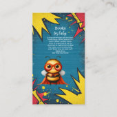 Superhero Animals Boy Baby shower Boeken voor Baby Informatiekaartje (Voorkant)