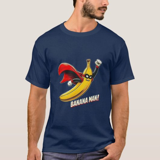 Superhero Banana Man T-shirt (Voorkant)