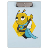 Superhero bee cartoon clipboard klembord (Voorkant)