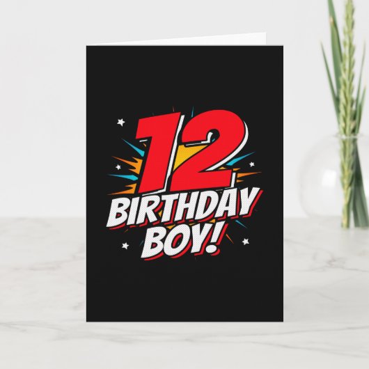 Superhero Birthday - 12 Year Old - 12th Birthday Kaart (Voorkant)