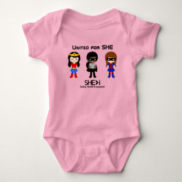 SUPERHERO Black Outline - United for SHE Romper