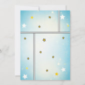 Superhero Boy Birthday Party Kaart (Achterkant)