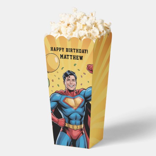 Superhero Boys Birthday Party Bedankdoosjes (Popped)