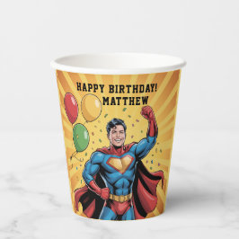 Superhero Boys Birthday Party Papieren Bekers
