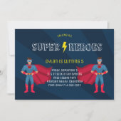 Superhero Boys Comic Book Verjaardagsfeest Kaart (Voorkant)