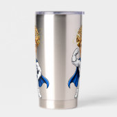 Superhero Brain Power Geïsoleerde Drinkbeker (Links)