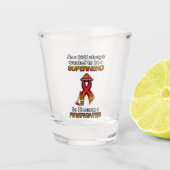 SUPERHERO...brandweerman Shot Glas (Voorkant)