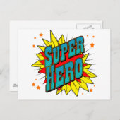 SuperHero Briefkaart (Voorkant / Achterkant)