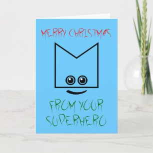 Superhero Christmas-Kaart Feestdagen Kaart