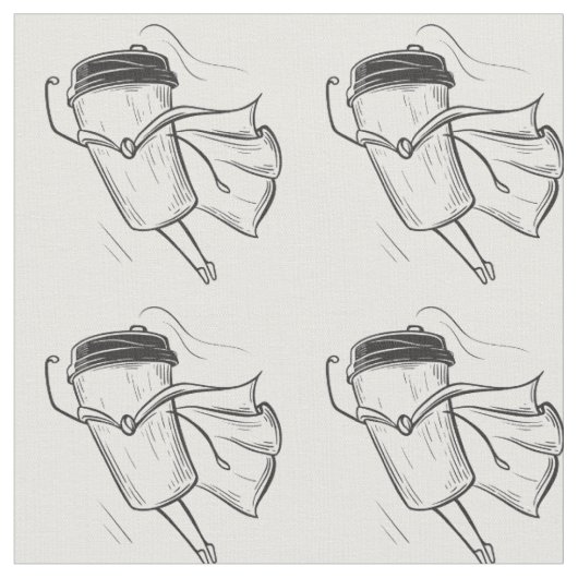 Superhero Coffee Tumbler Stof (Close Up)