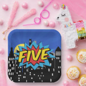 Superhero Comic 5th Birthday Party Bord (Feest)