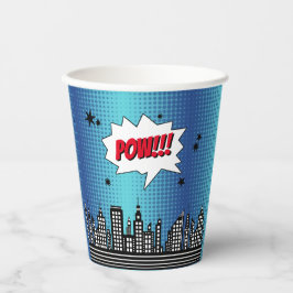 Superhero Comic Boek elke leeftijd Verjaardag Papi Papieren Bekers