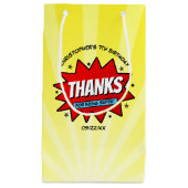 Superhero Comic Book Any Age Verjaardag Dank u Klein Cadeauzakje (Voorkant)