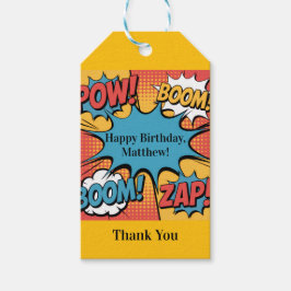 Superhero Comic Book Pop Art Boy Birthday Thanks Cadeaulabel