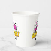 Superhero Comic Book Verjaardag van het meisje Papieren Bekers (Rechts)