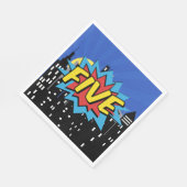 Superhero Comic Speech Bubble 5e verjaardagsfeestj Servet (Hoek)