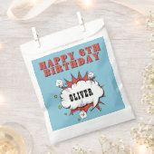 Superhero Comic Speech Bubble Gelukkige Verjaardag Bedankzakje (Geknipt)