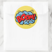Superhero Comic-Stickers Ronde Sticker (Tas)