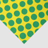 Superhero Comics Groene Gele Stippen Leuke Kinder Tissuepapier (Detail)