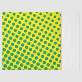 Superhero Comics Groene Gele Stippen Leuke Kinder Tissuepapier