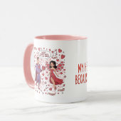 Superhero Couple Valentine Mug Mok (Voorkant links)
